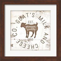 Framed 'Goat's Milk and Cheese Co. II' border=
