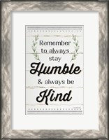 Framed Humble and Kind II