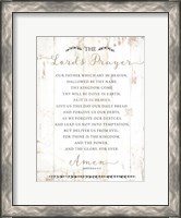 Framed Lord's Prayer