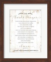 Framed Lord's Prayer