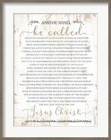 Framed Names of Christ