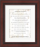 Framed Ten Commandments