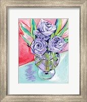 Framed Purple Rose