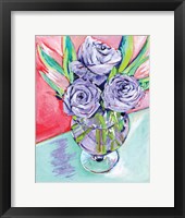 Framed Purple Rose