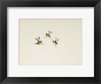 Framed 3 Bees