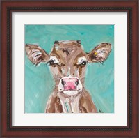 Framed Pink Nosed Cow