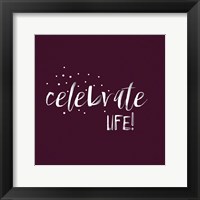 Framed Celebrate Life