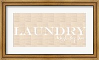 Framed Laundry Burlap