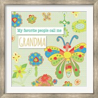 Framed Favorite People Grandma