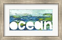 Framed Ocean Sign