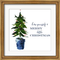 Framed Merry Little Christmas Tree