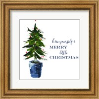 Framed Merry Little Christmas Tree