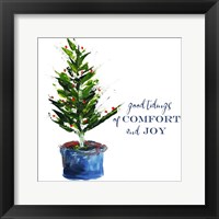 Framed Comfort, Joy Little Christmas Tree