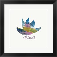 Asana Lotus Framed Print