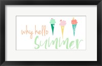Framed Why Hello Summer