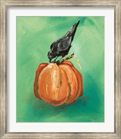 Framed Pumpkin and Bird