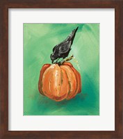 Framed Pumpkin and Bird