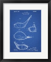 Framed Metallic Golf Club Head Patent - Blueprint