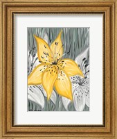 Framed Tiger Lily in Yellow