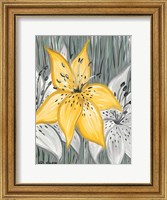 Framed Tiger Lily in Yellow
