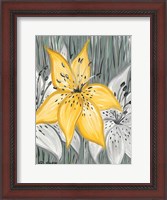 Framed Tiger Lily in Yellow