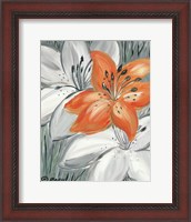 Framed Tiger Lily in Orange