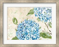 Framed Blue Hydrangeas II