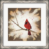 Framed Weathered Friends - Cardinal
