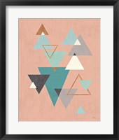 Abstract Geo II Pink Framed Print