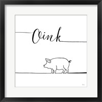 Underlined Farm V Framed Print