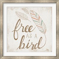 Framed Free as a Bird Beige