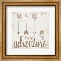 Framed Ready for Adventure Beige