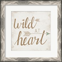 Framed 'Wild at Heart Beige' border=