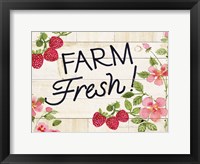 Life on the Farm Sign I Framed Print