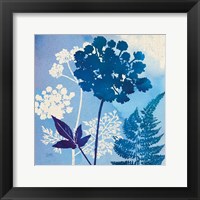 Framed 'Blue Sky Garden IV' border=