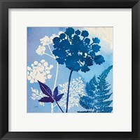 Framed 'Blue Sky Garden IV' border=