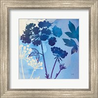 Framed 'Blue Sky Garden III' border=