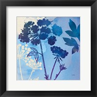 Framed 'Blue Sky Garden III' border=