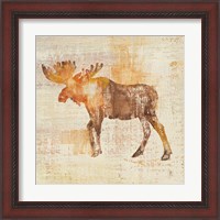 Framed 'Moose Study' border=