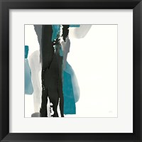 Framed Black and Teal II