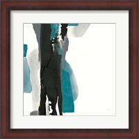 Framed Black and Teal II