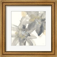 Framed Gray and Silver Flowers II