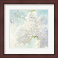Framed Pear Blossoms Bright