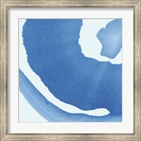 Framed 'Batik Blue III' border=