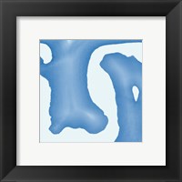 Framed 'Batik Blue I' border=