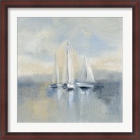 Framed Morning Sail I Blue