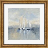 Framed Morning Sail I Blue