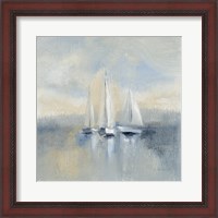 Framed Morning Sail I Blue