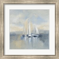 Framed Morning Sail I Blue