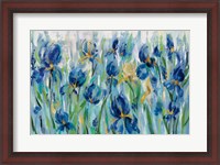 Framed Iris Flower Bed